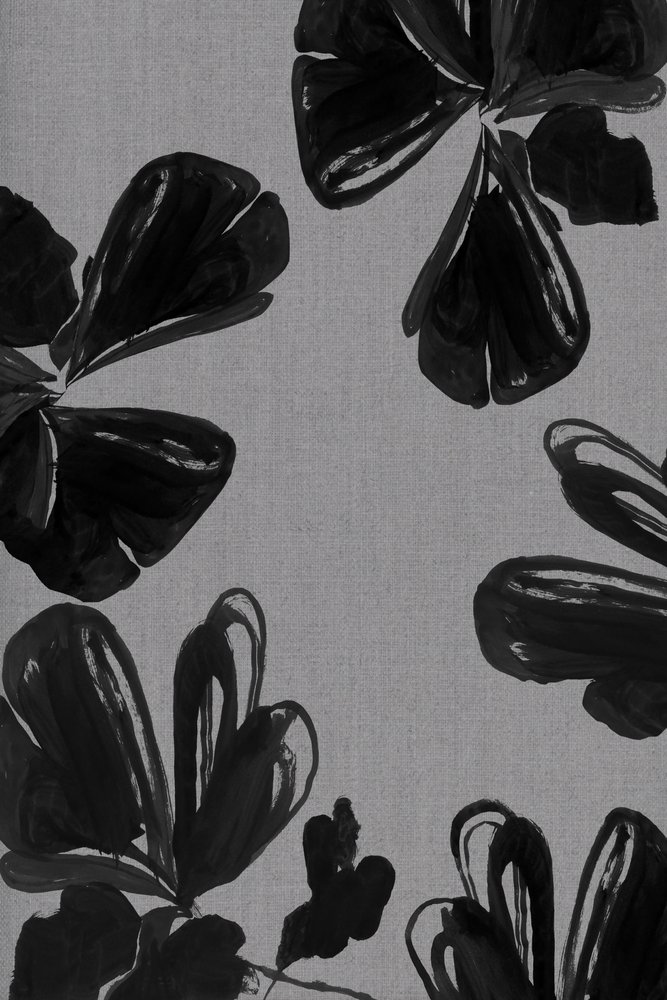Abstract Black Blooms by cartissi