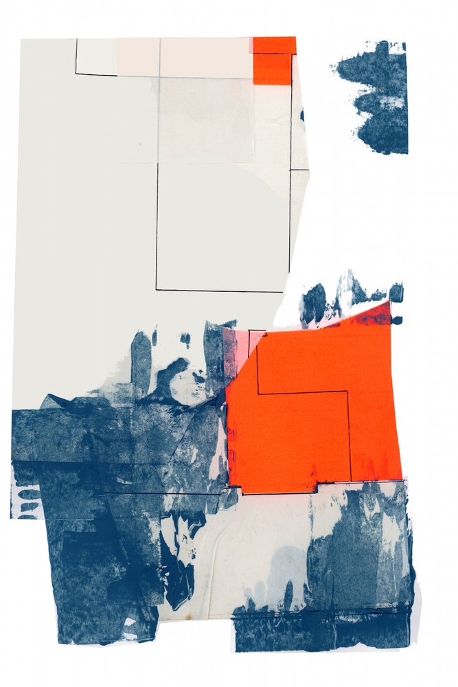 Abstract Blue Orange by cartissi
