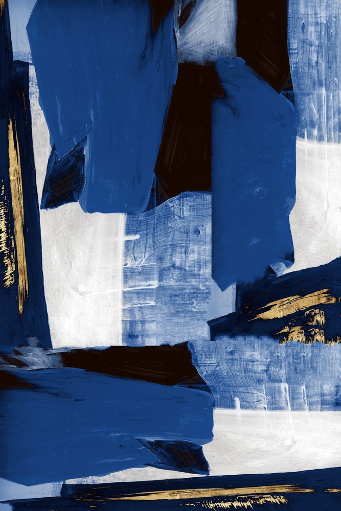 Abstract Blue and Gold by cartissi