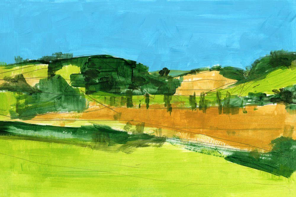 Abstract Countryside View by cartissi
