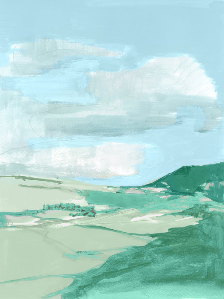 Abstract Green Hills by cartissi