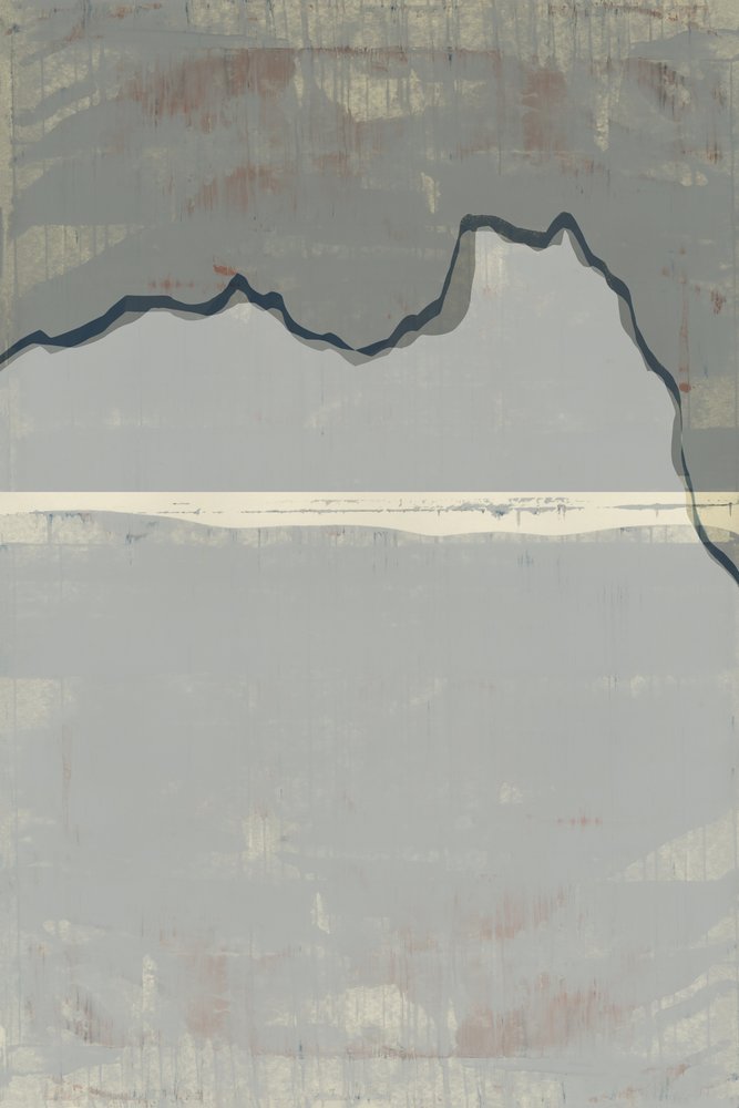 Abstract Mountain Serenity by cartissi