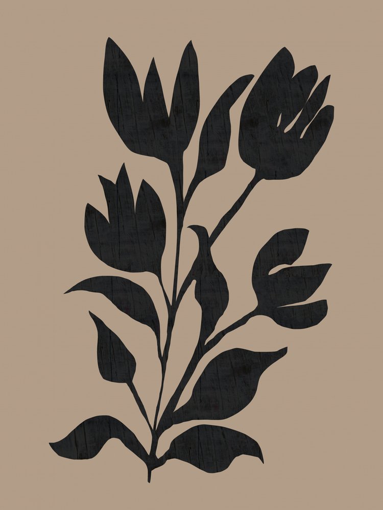 Black Botanical Silhouette by cartissi