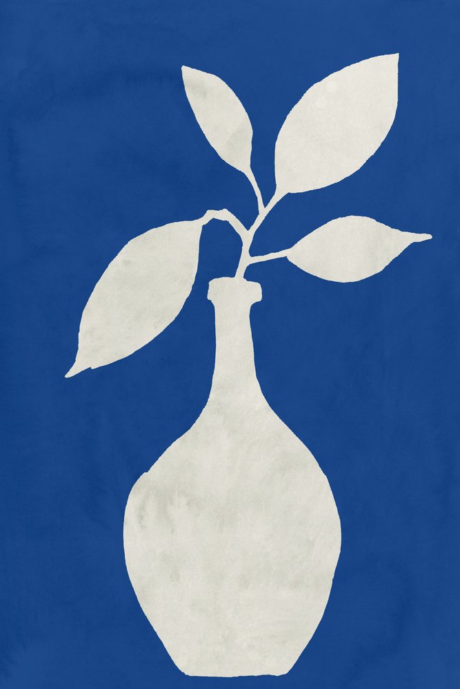 Blue Botanical Vase by cartissi