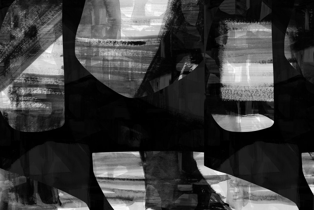 Bold Monochromatic Shapes by cartissi