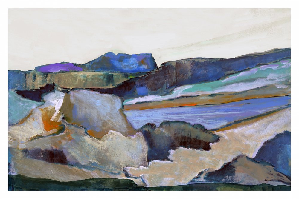 Colorful Mountain Vista by cartissi