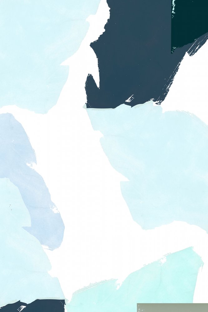 Cool Blue Abstract Shapes by cartissi