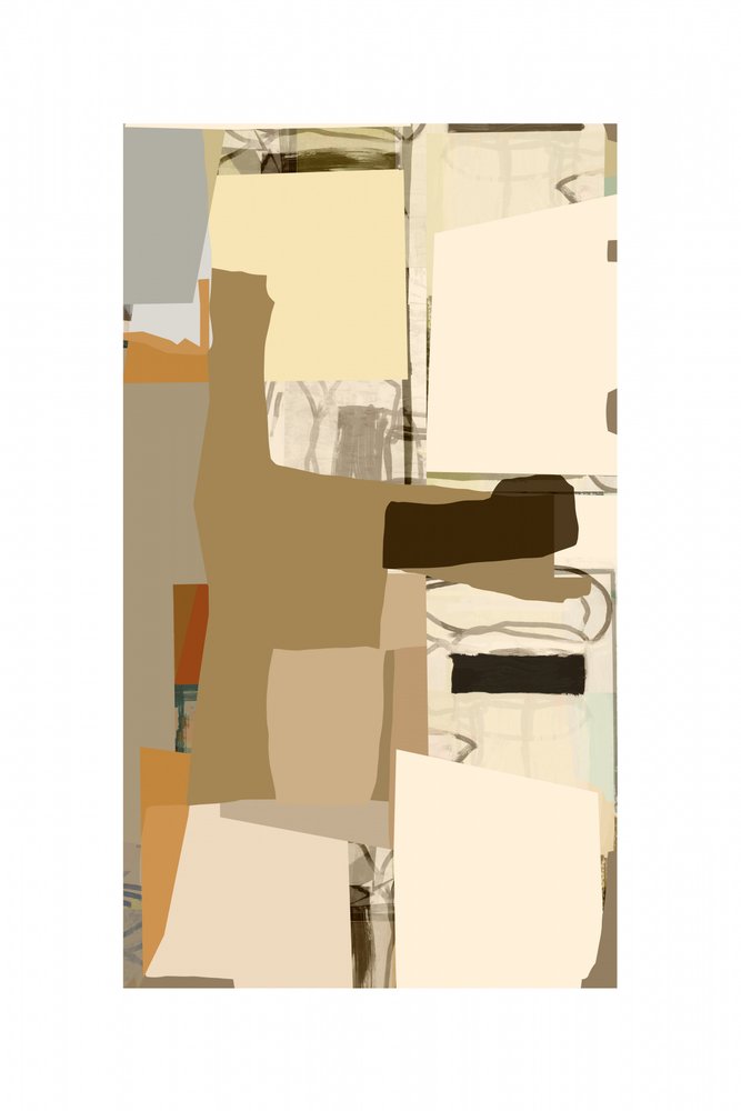 Earthy Abstract Collage by cartissi