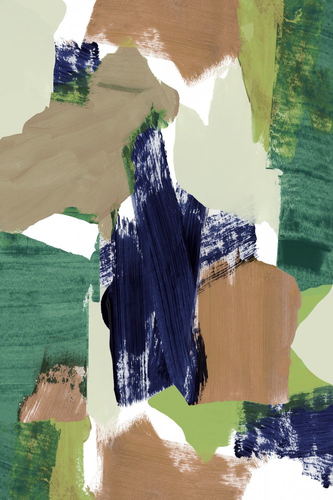 Earthy Brushstroke Abstract by cartissi