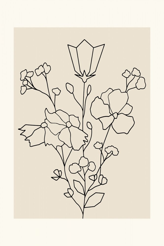 Elegant Floral Lines by cartissi