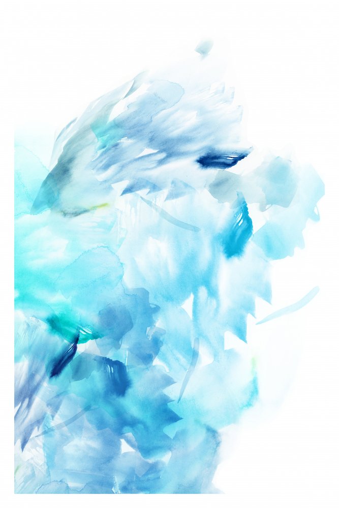 Fluid Blue Abstract by cartissi