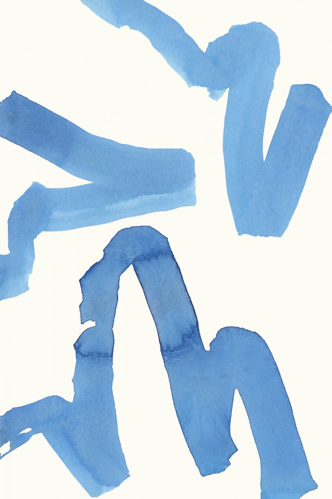 Fluid Blue Abstract by cartissi