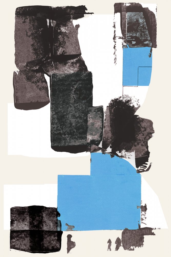 Geometric Blue Abstraction by cartissi