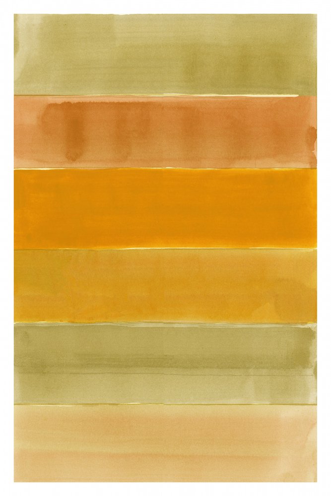 Golden Orange Green Stripes by cartissi