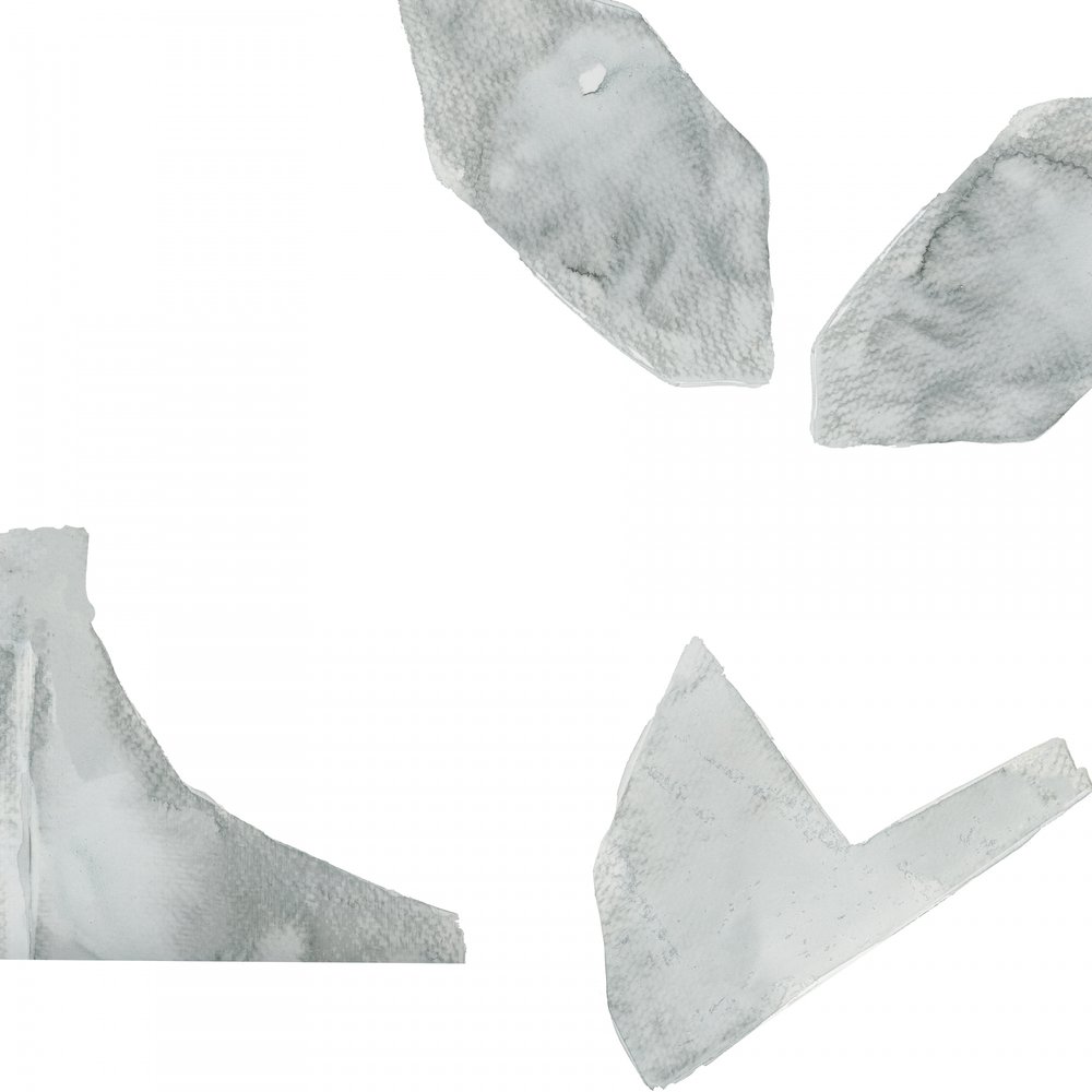 Grey Abstract Shapes by cartissi