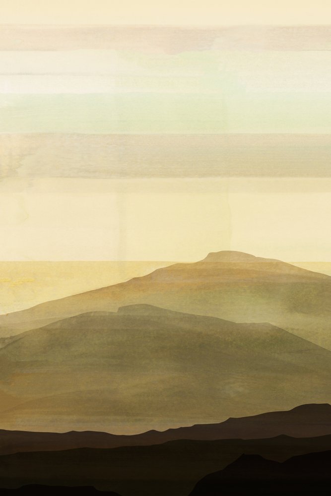 Hazy Mountain Layers by cartissi