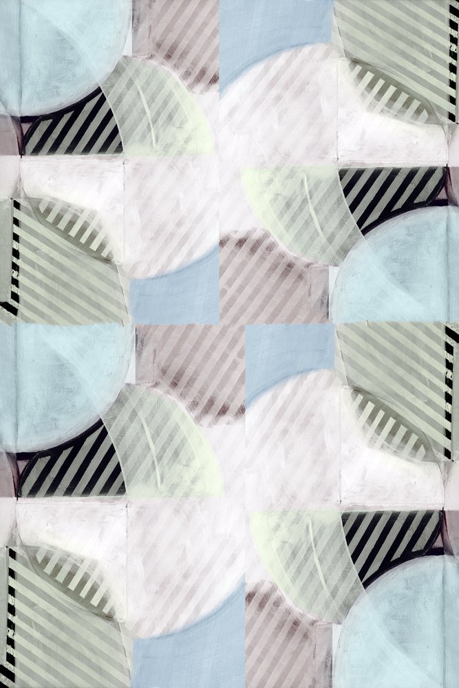 Interlocking Pastel Shapes by cartissi