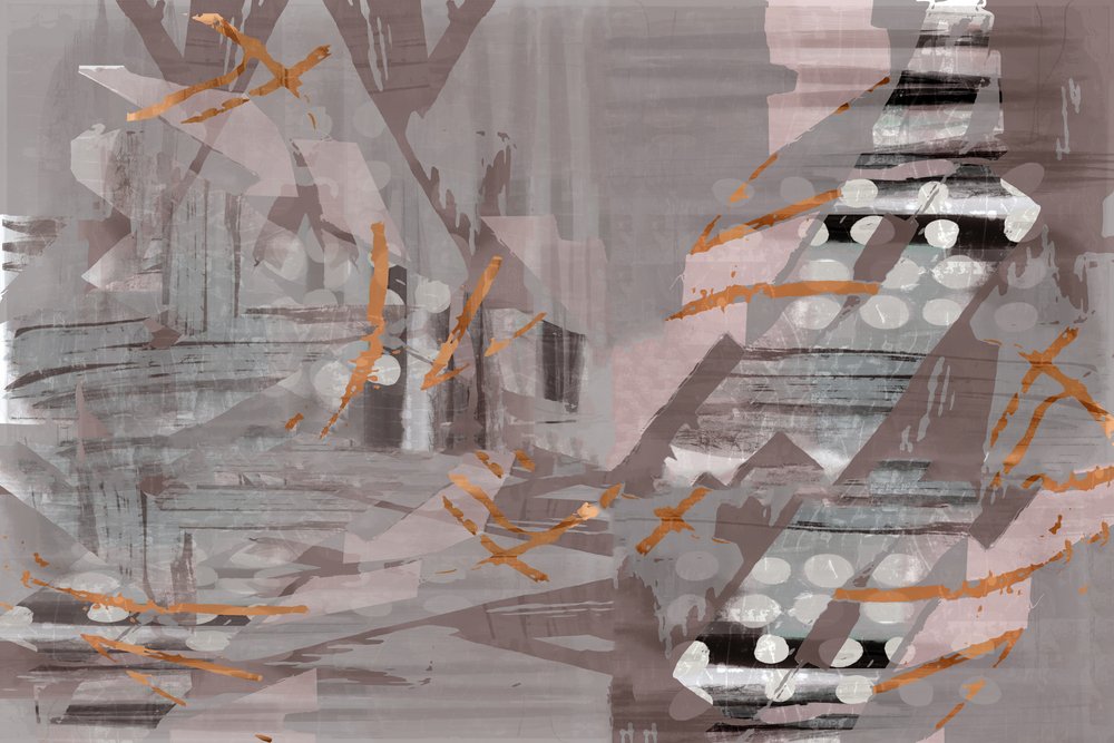 Layered Copper Abstract by cartissi