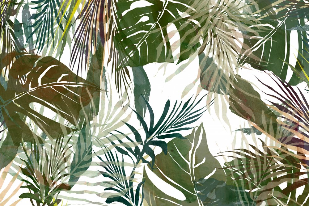Lush Tropical Leaves by cartissi