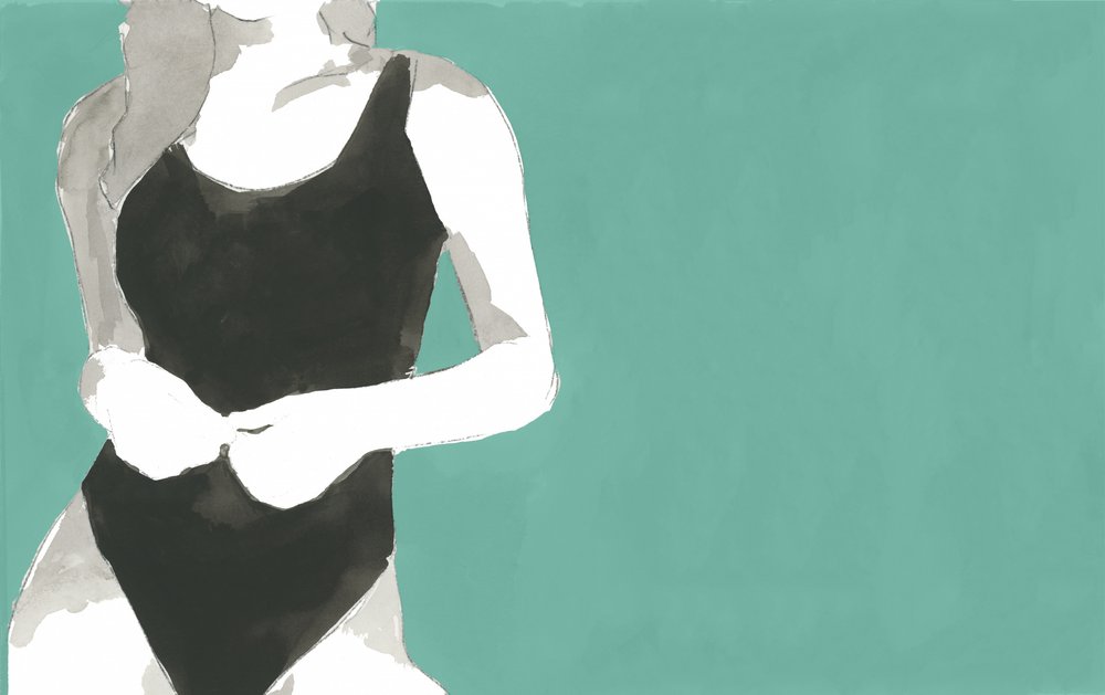 Minimal Swimsuit Figure by cartissi