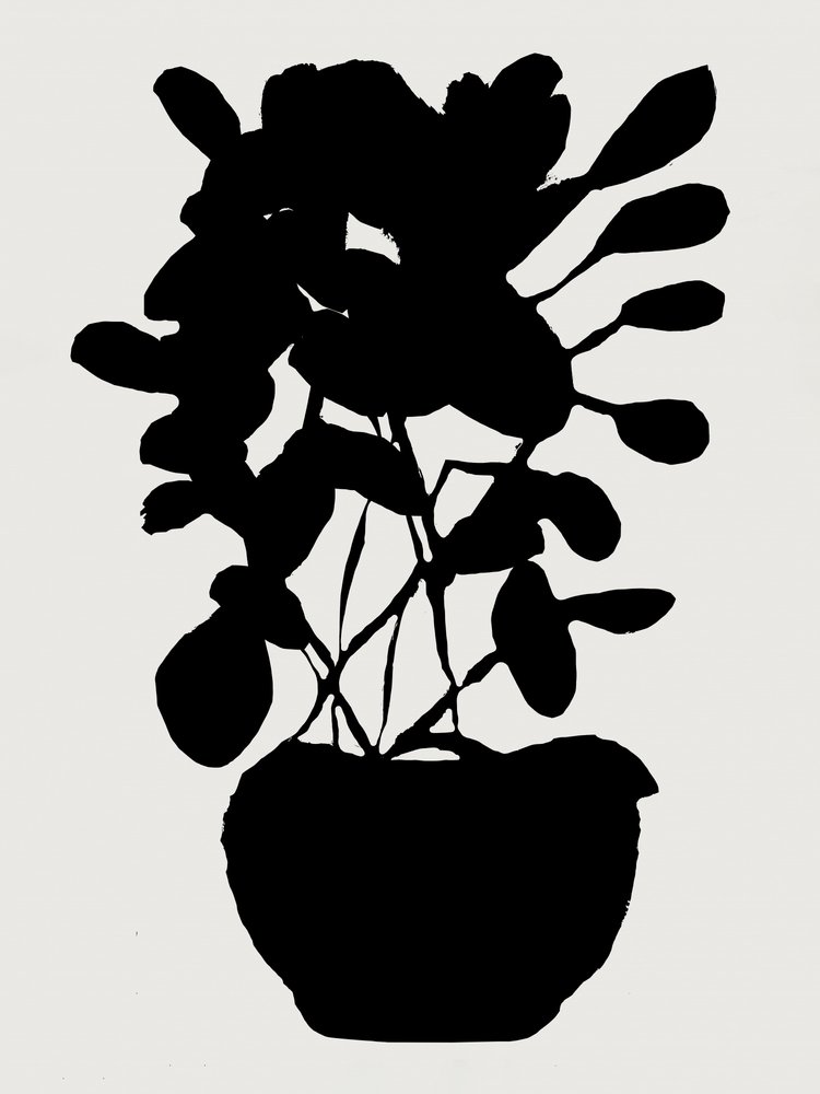 Modern Botanical Silhouette by cartissi