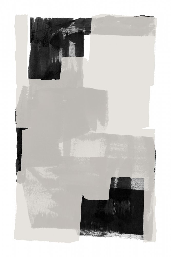 Monochrome Brushstroke Geometry by cartissi