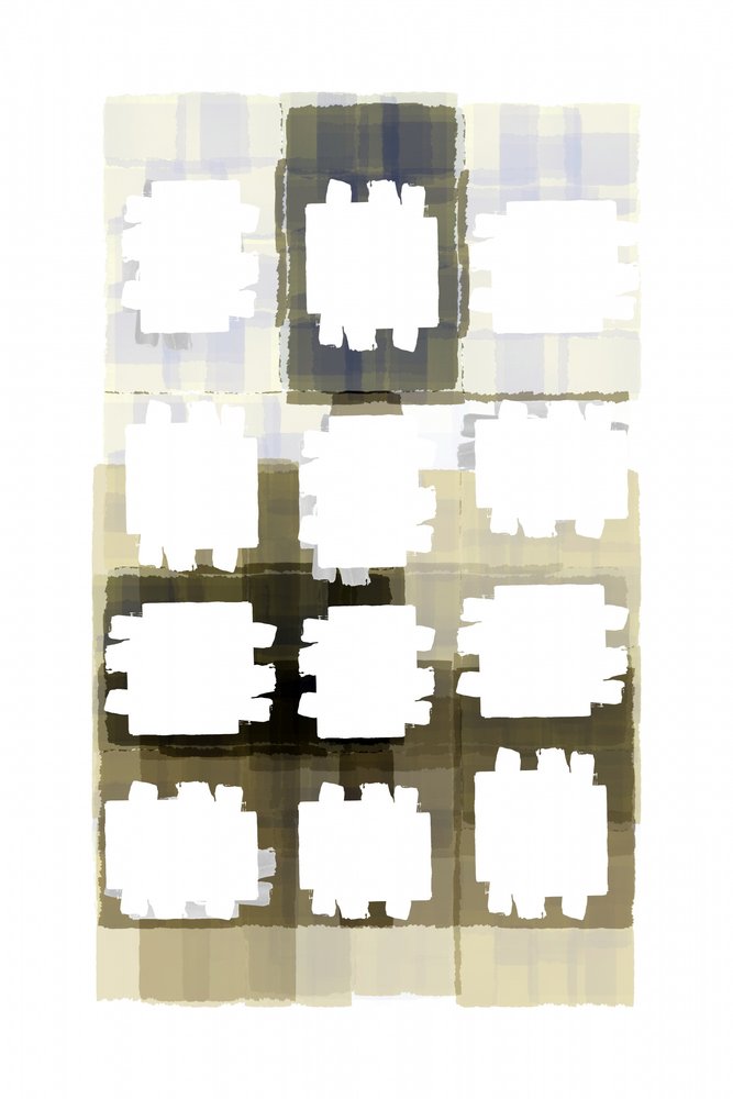 Muted Grid Abstract by cartissi