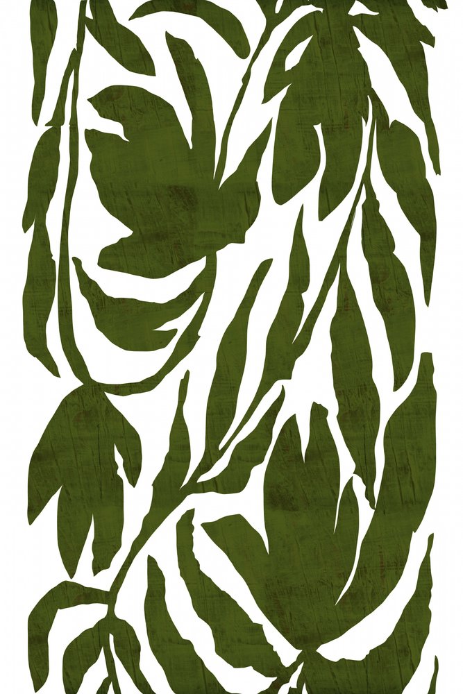 Olive Green Foliage Pattern by cartissi