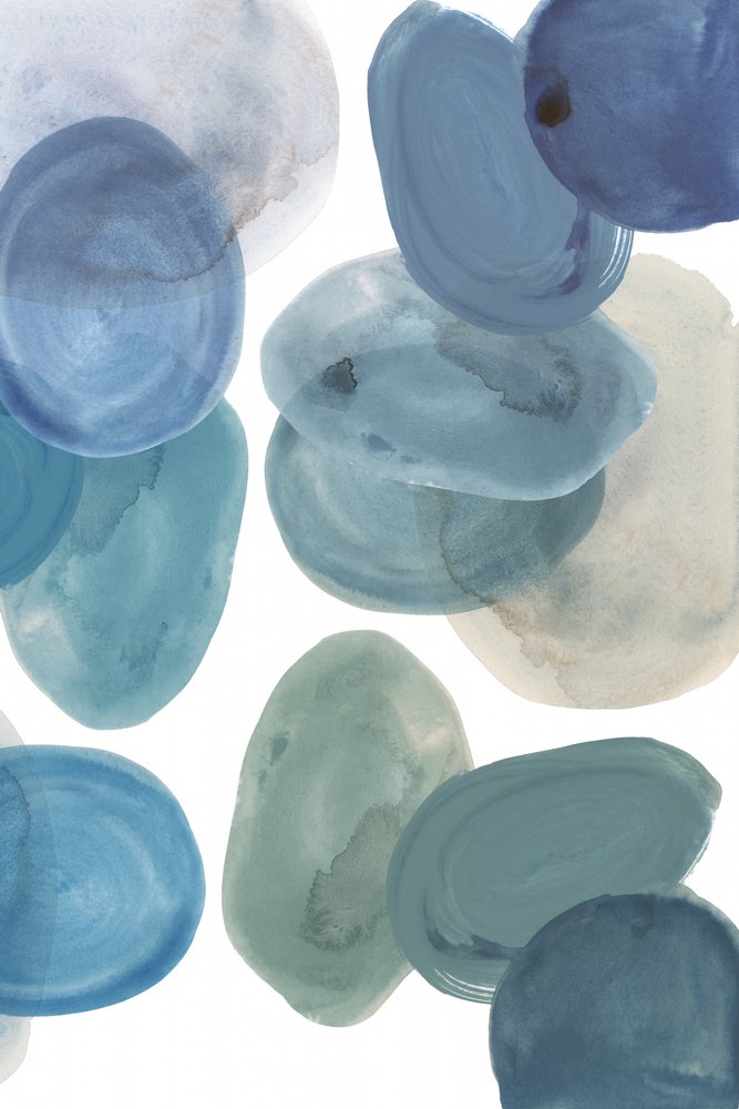 Organic Aqua Shapes by cartissi