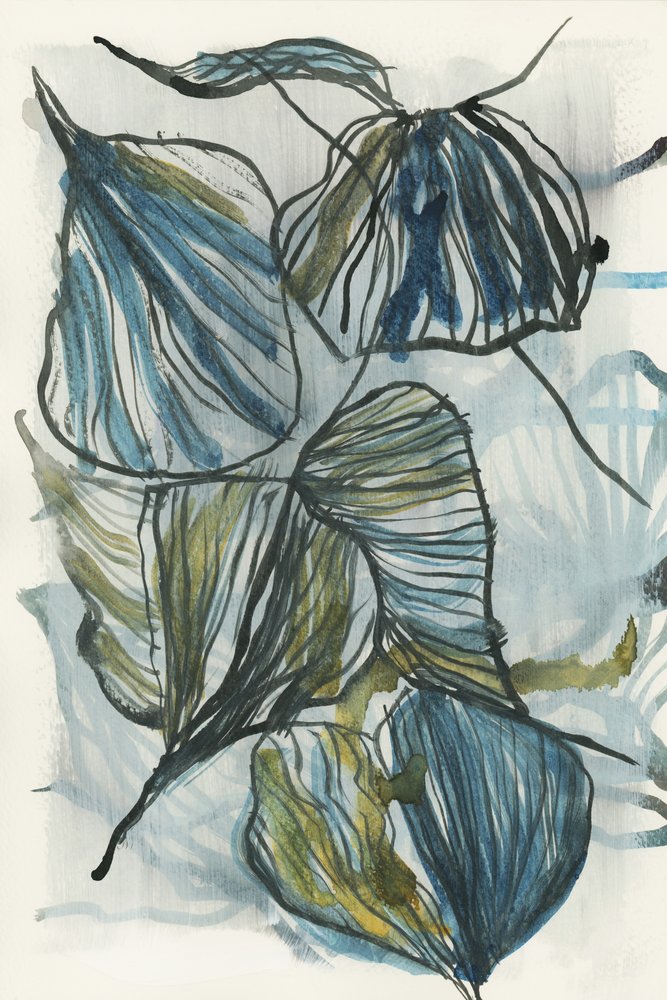 Organic Blue Leaves by cartissi