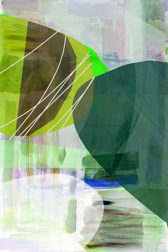 Organic Green Abstract by cartissi