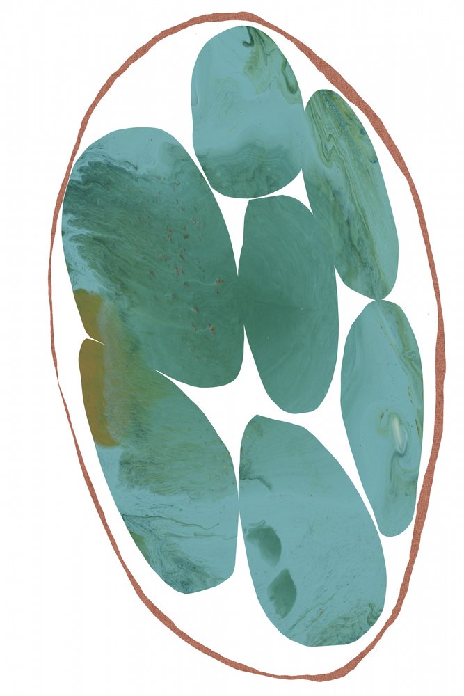 Organic Teal Gems by cartissi