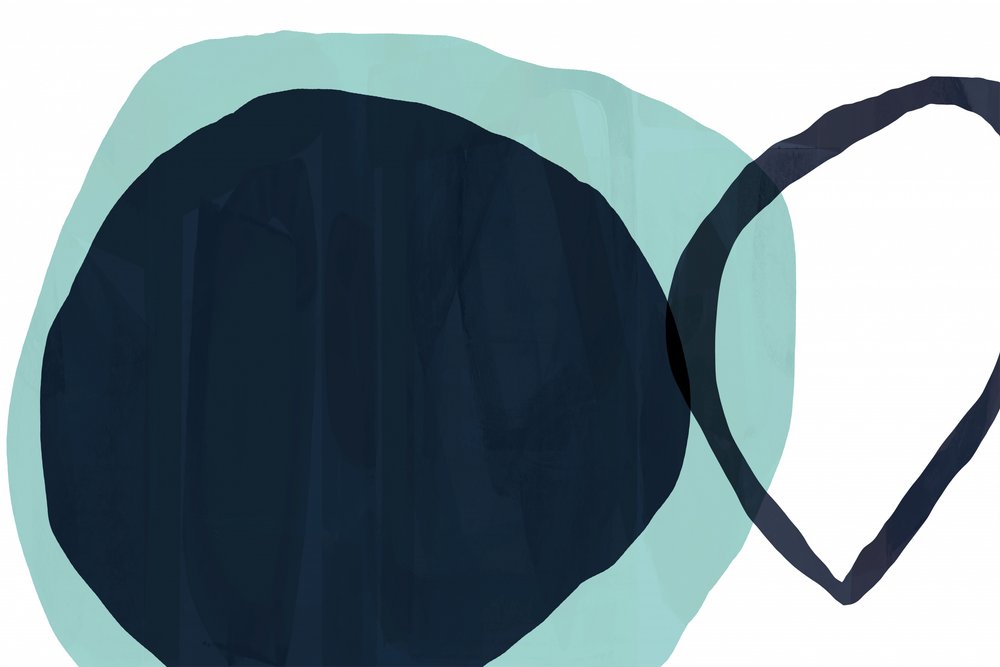 Overlapping Teal Blue by cartissi