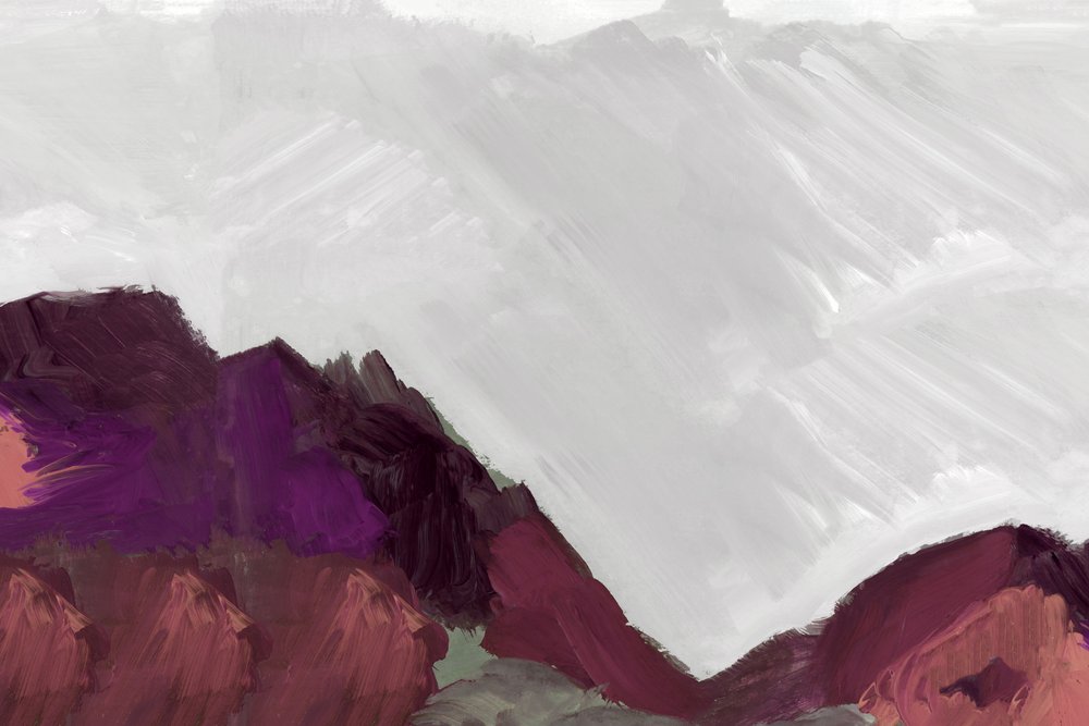 Purple Mountain Peaks by cartissi