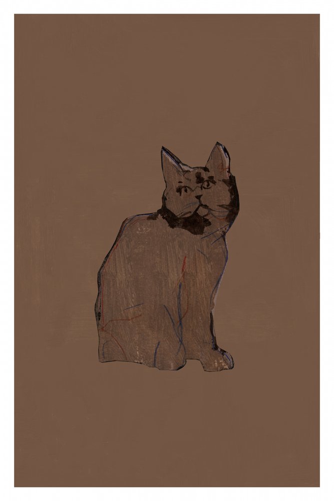 Quiet Brown Cat by cartissi
