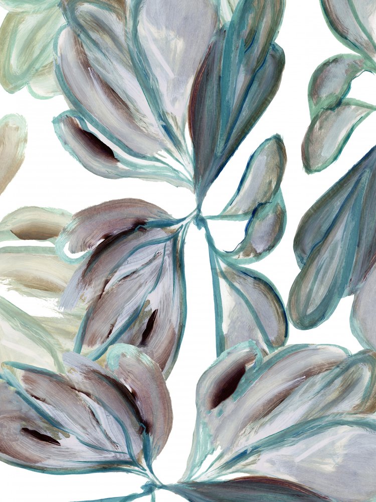 Serene Abstract Foliage by cartissi