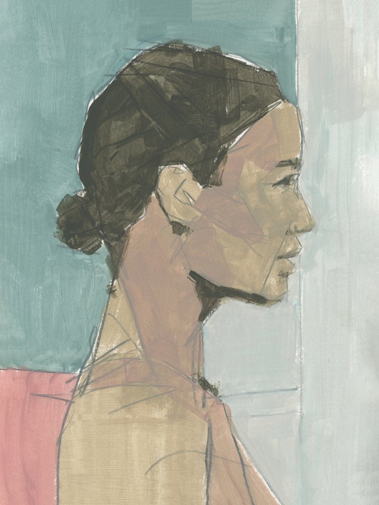 Serene Female Profile by cartissi