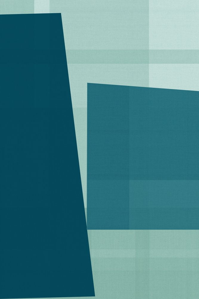 Serene Geometric Teal by cartissi