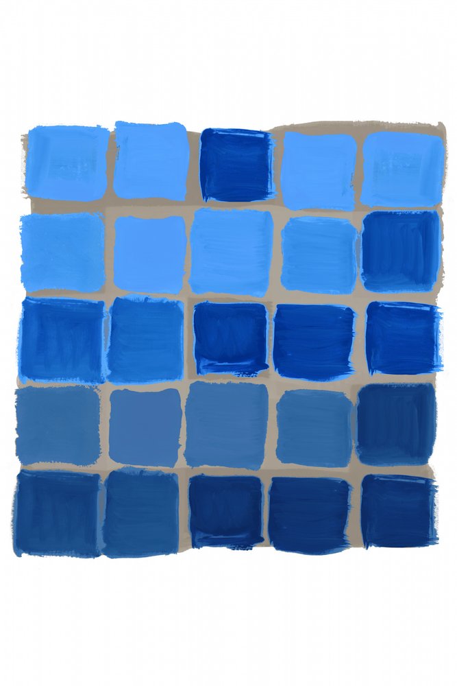 Shades of Blue Grid by cartissi