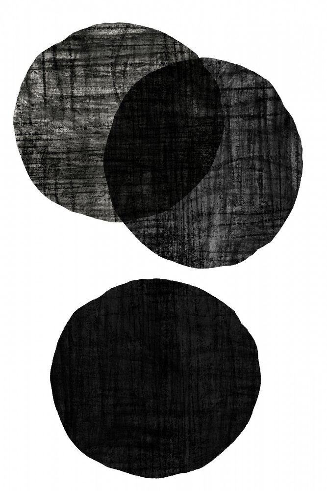 Textured Black Circles by cartissi