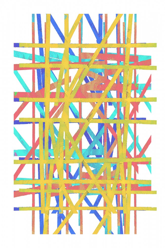 Vibrant Geometric Grid by cartissi