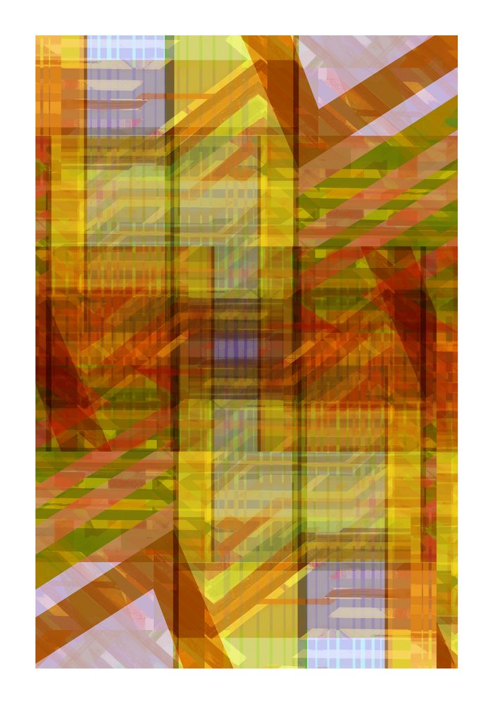 Vibrant Geometric Layers by cartissi