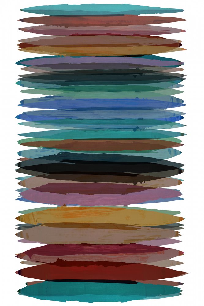 Vibrant Horizontal Strokes by cartissi
