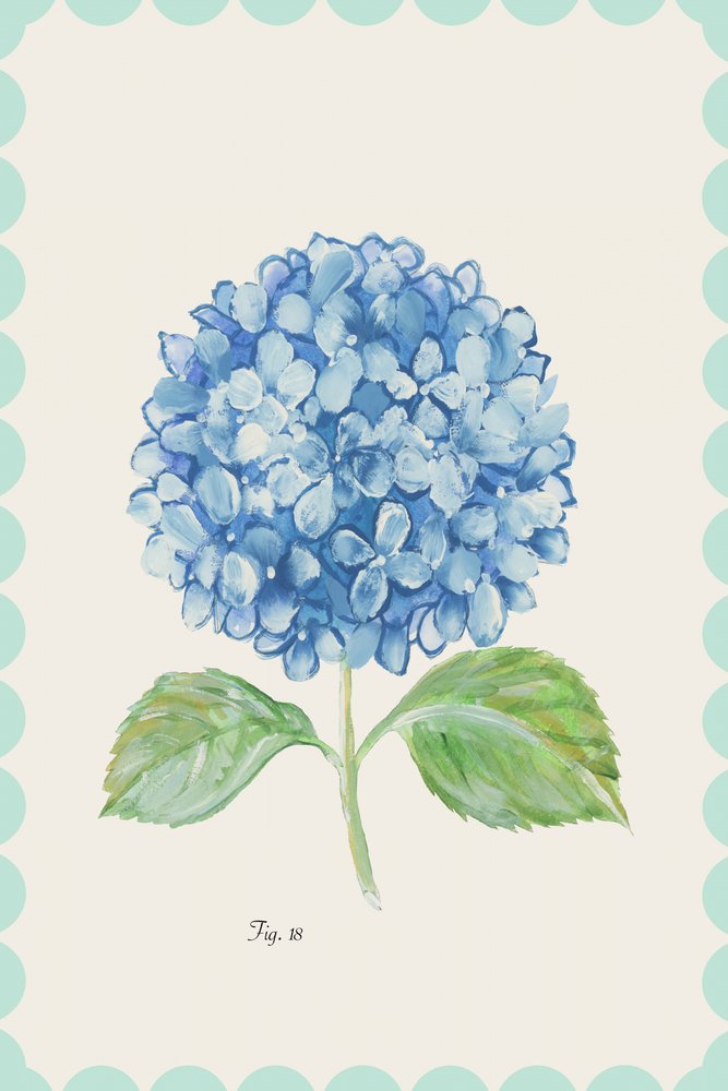 Vintage Blue Hydrangea Bloom by cartissi