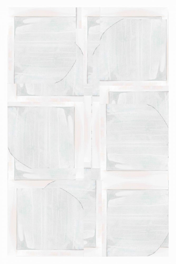 White Geometric Abstract by cartissi