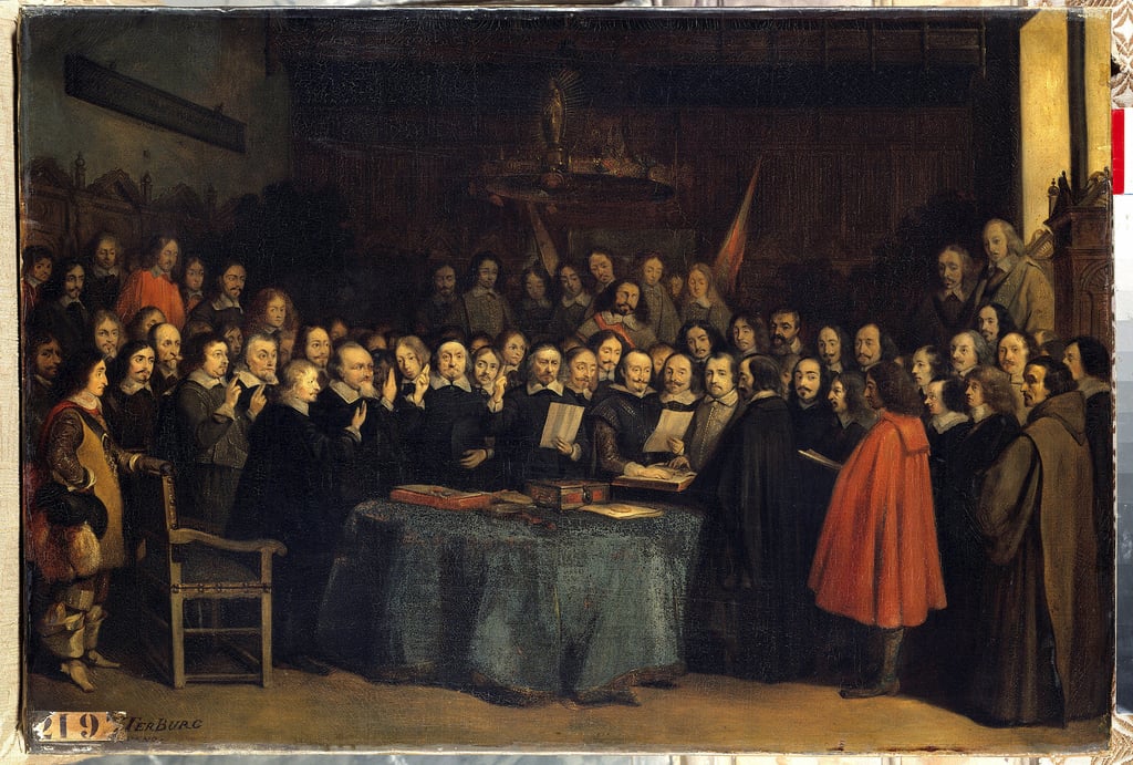 The peace of Westphalia, the swearingin after the ratification of