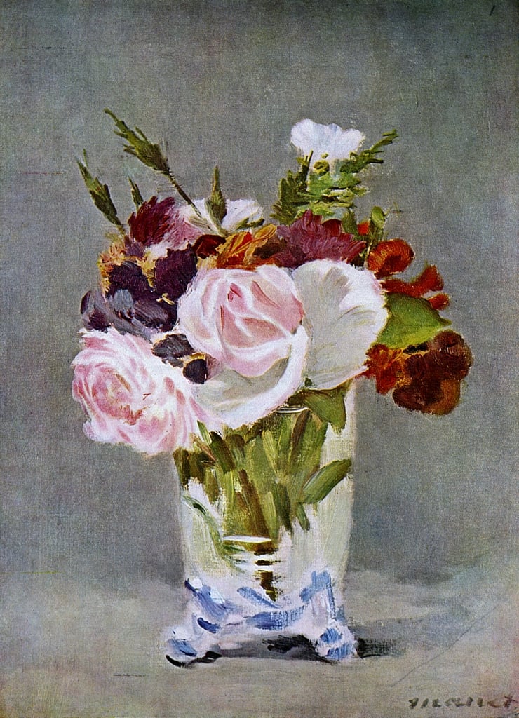 Still Life with Flowers, 1882. by Édouard Manet