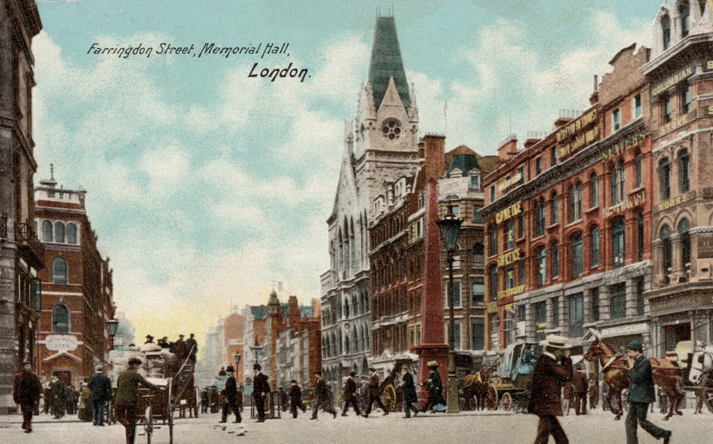 Farringdon Street, Memorial Hall, London (photo)