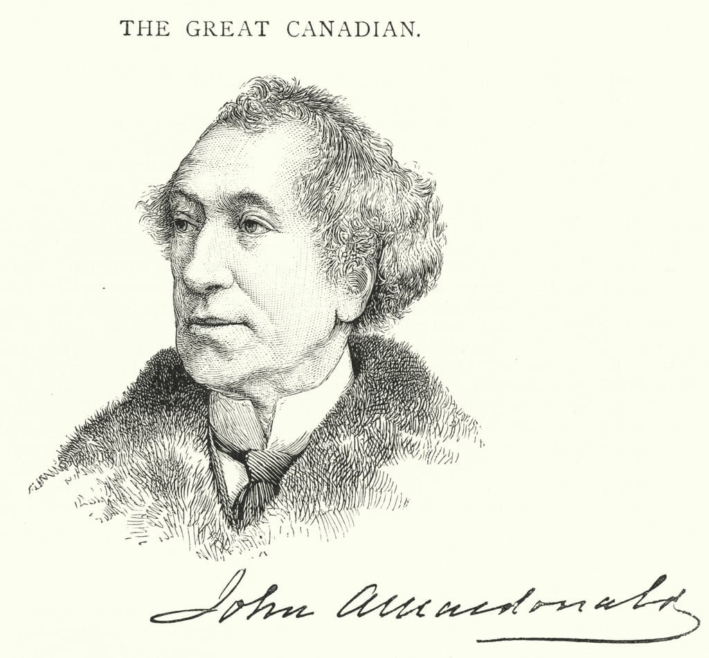 Sir John Alexander Macdonald (engraving) by English School
