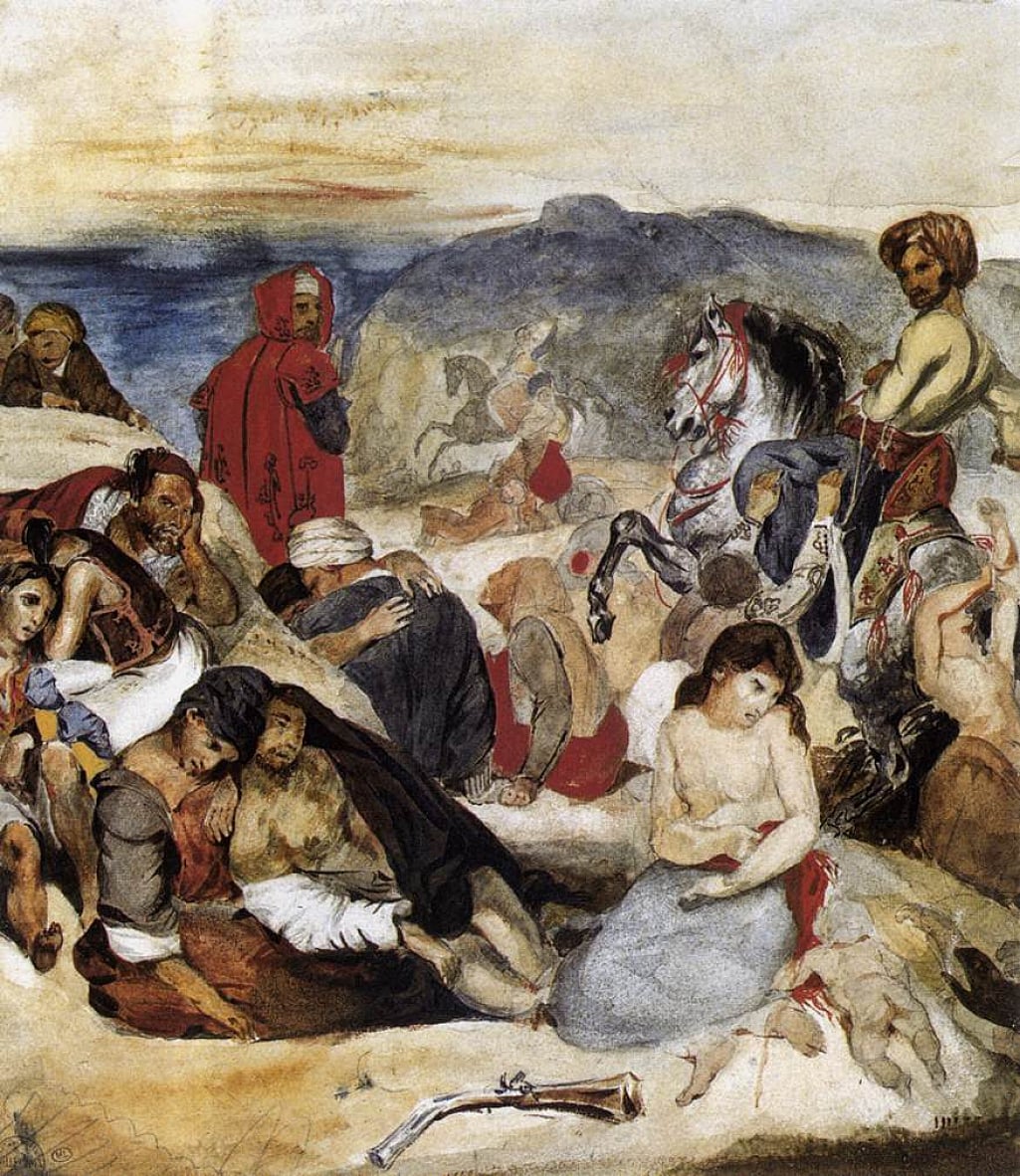 The Massacre of Chios by Ferdinand Victor Eugene Delacroix